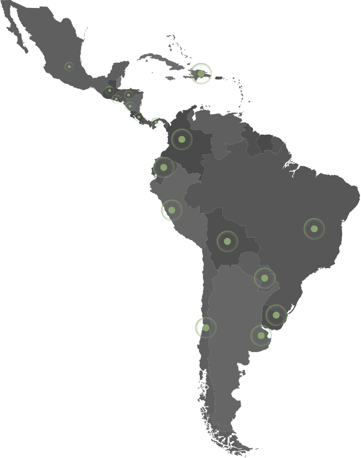 map of south america